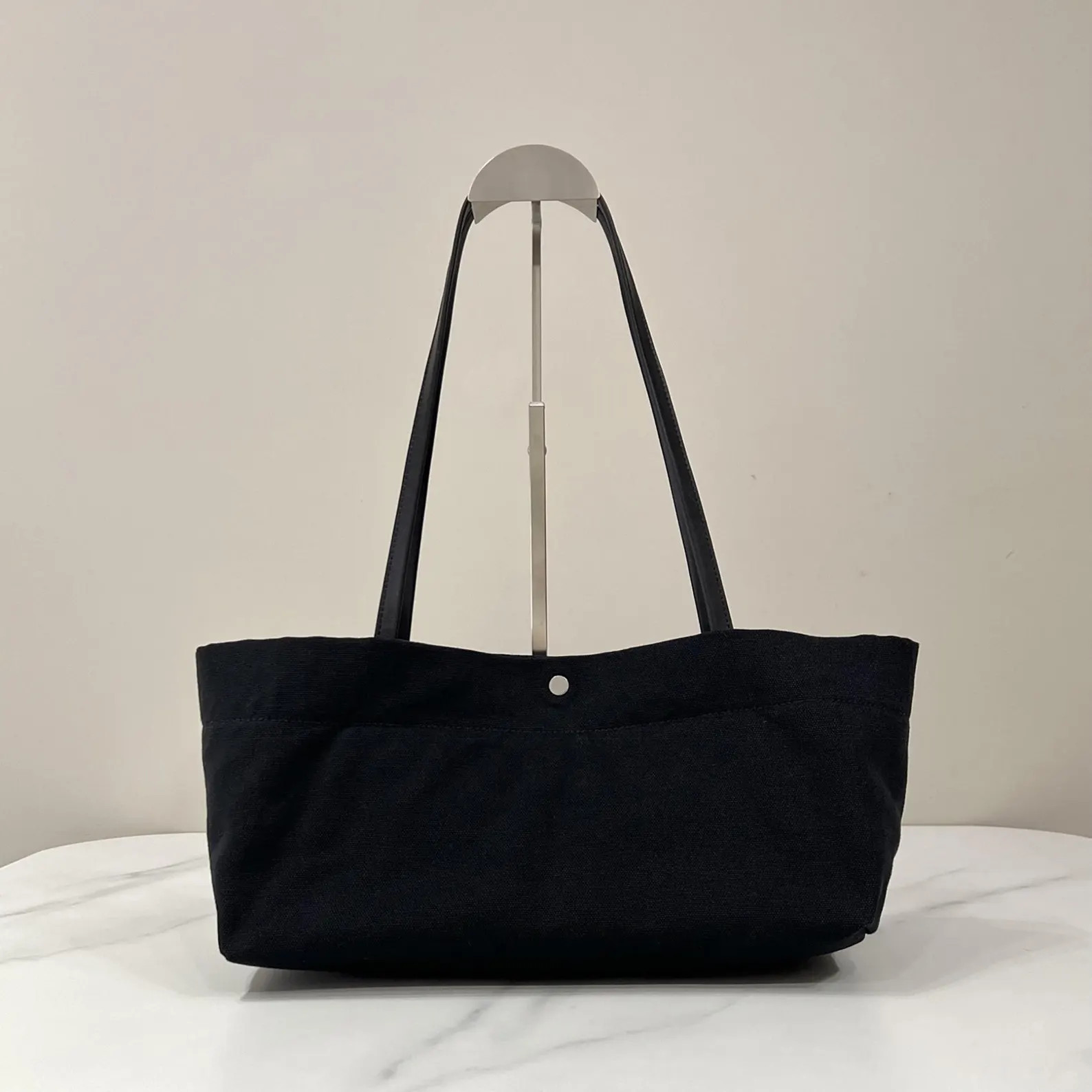 Soft Canvas Shoulder Bag, Chic Summer Tote Bag, Minimal Design Handbags - Etsy UK | Etsy (Global)