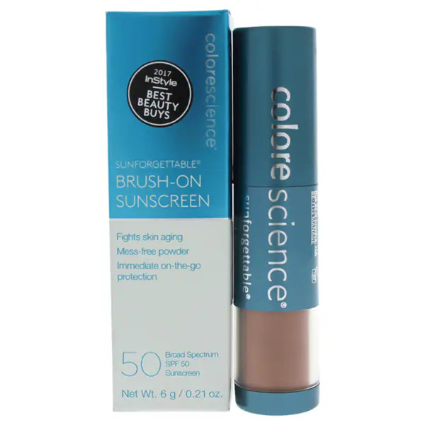 Colorescience Sunforgettable Brush-on Sunscreen SPF 50 Deep | Bed Bath & Beyond