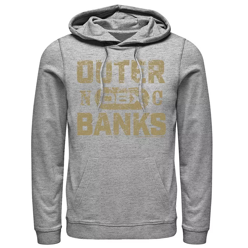 Men's Outer Banks Gold Hue Logo Hoodie, Boy's, Size: XXL, Athletic Grey | Kohl's