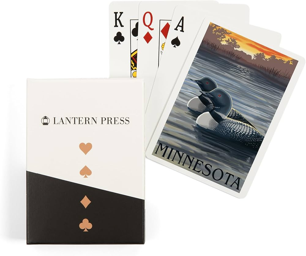 Lantern Press Minnesota Loons (52 Playing Cards, Poker Size Card Deck with Jokers) | Amazon (US)