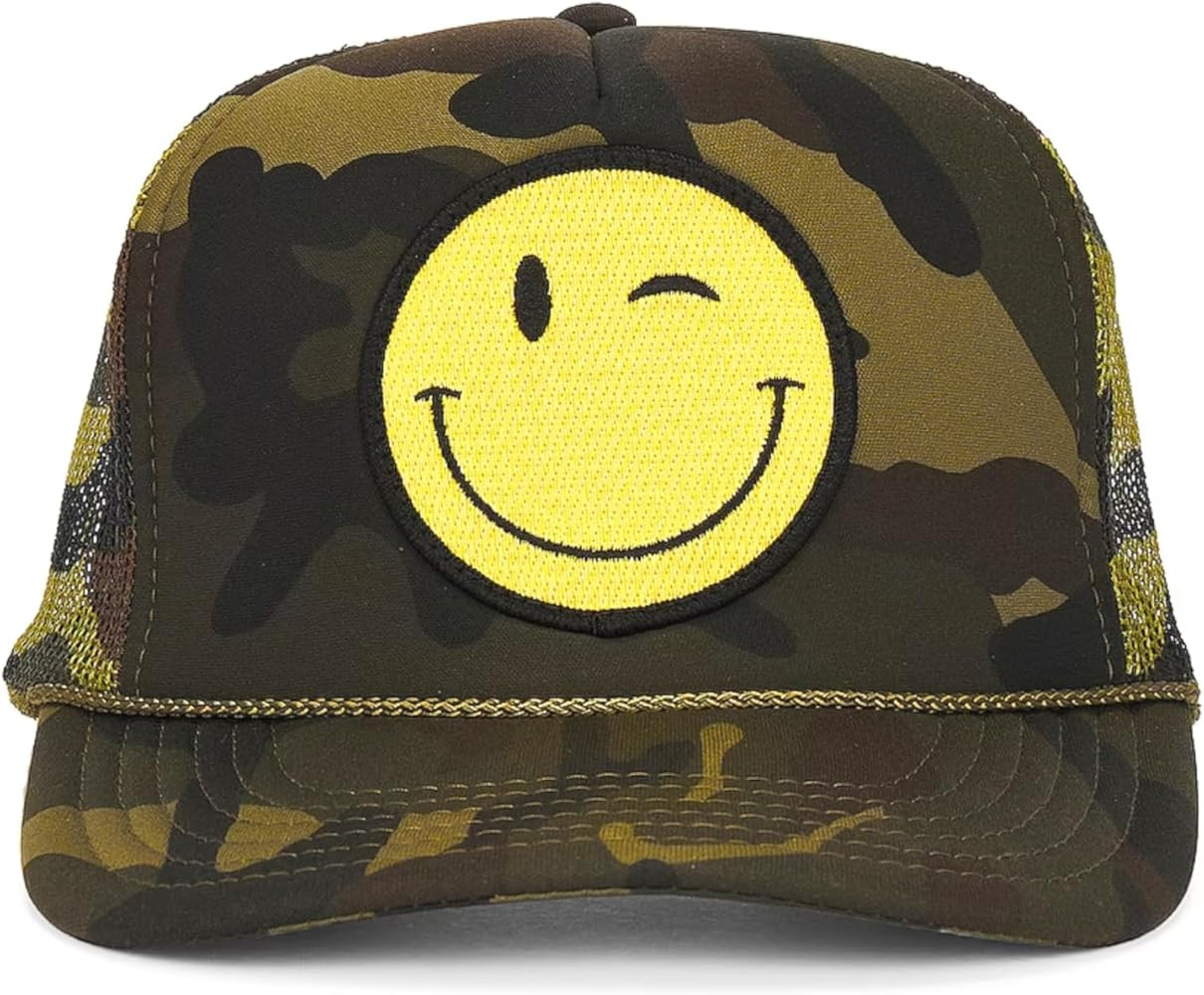 Friday Feelin' Winky Trucker Hat in Camo | Amazon (US)