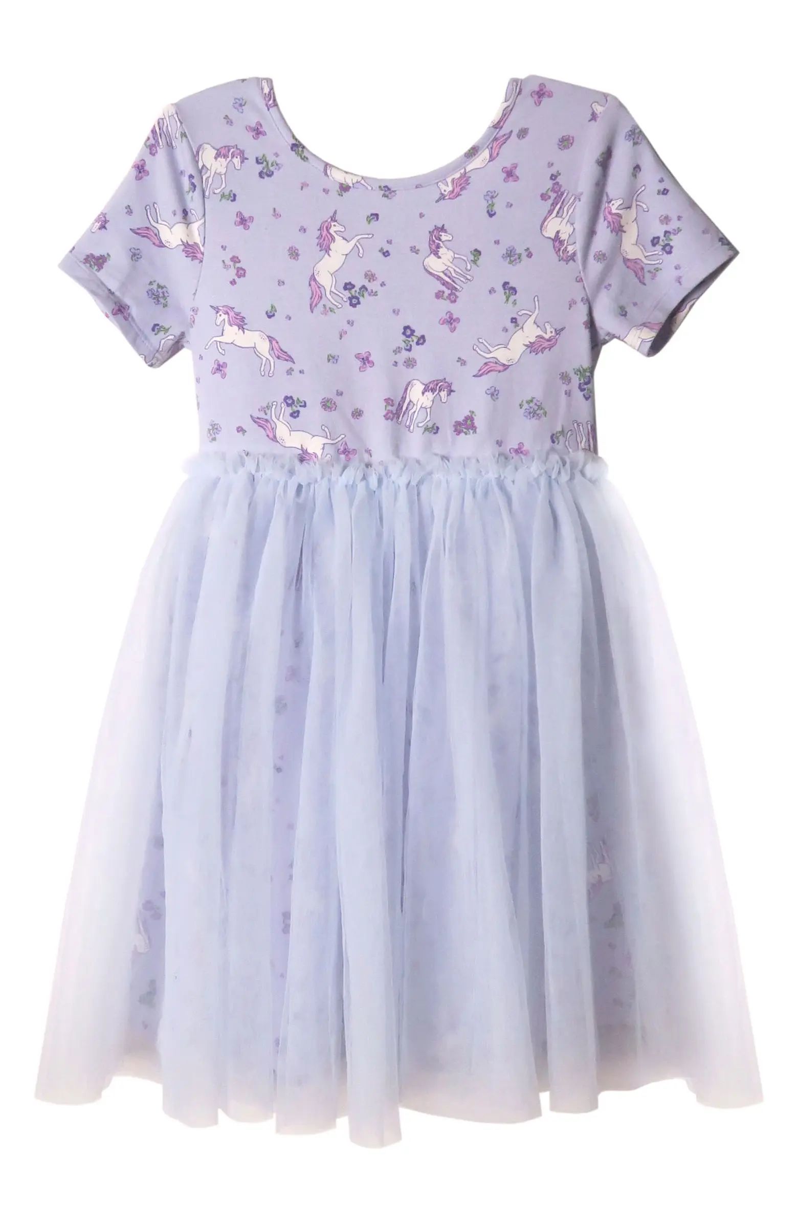 Kids' Unicorn Print Knit Dress | Nordstrom