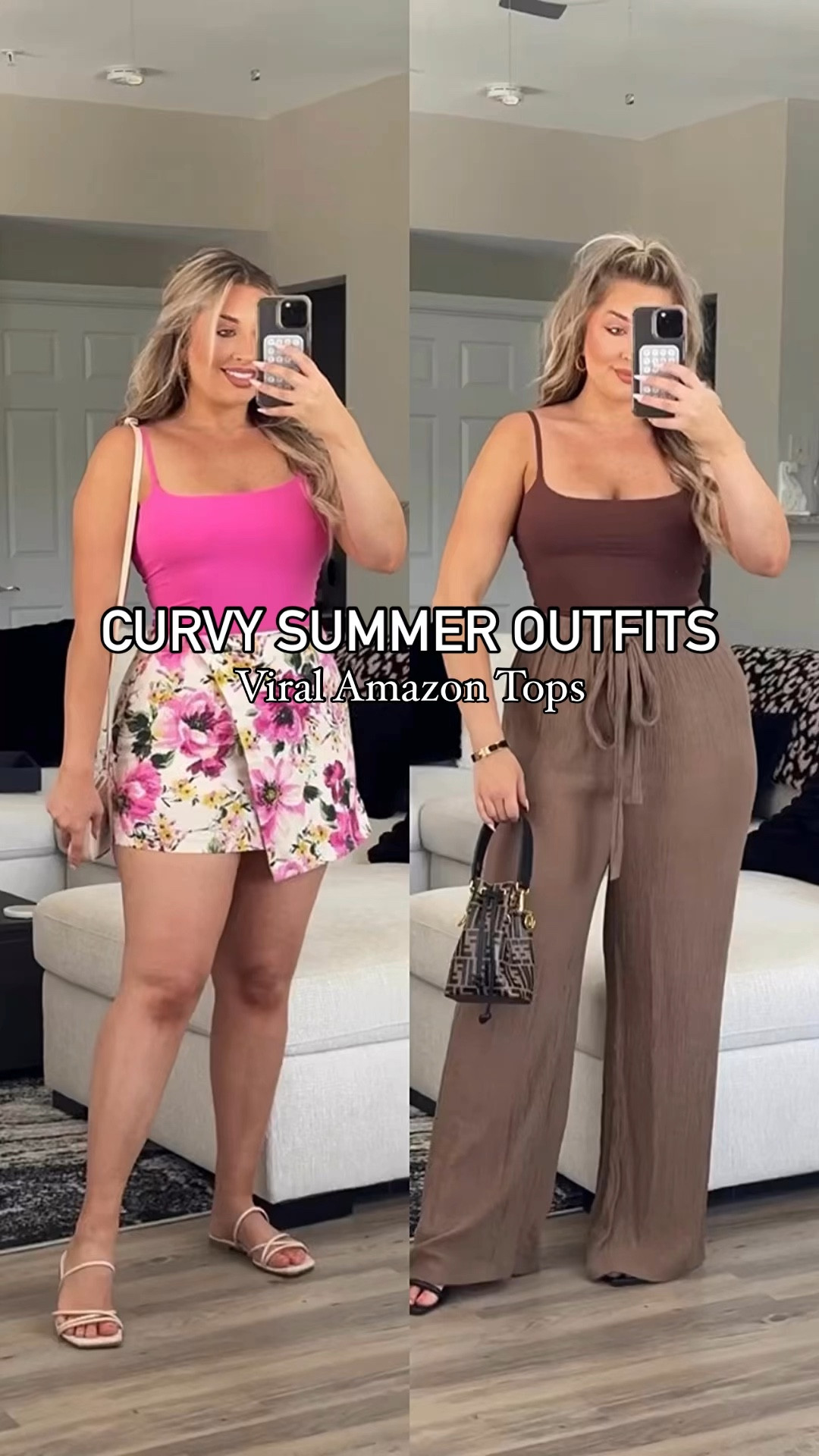 Summer outfit ideas. Wearing a large in bottoms and medium in top. 

#LTKStyleTip #LTKVideo #LTKMidsize