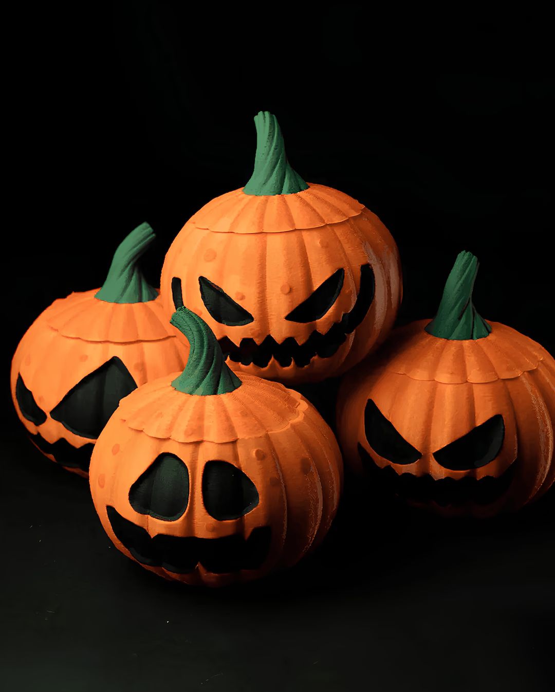 Halloween Pumpkin Candy Bowl Set of 4 3D Print Halloween - Etsy Slovakia | Etsy (EU)