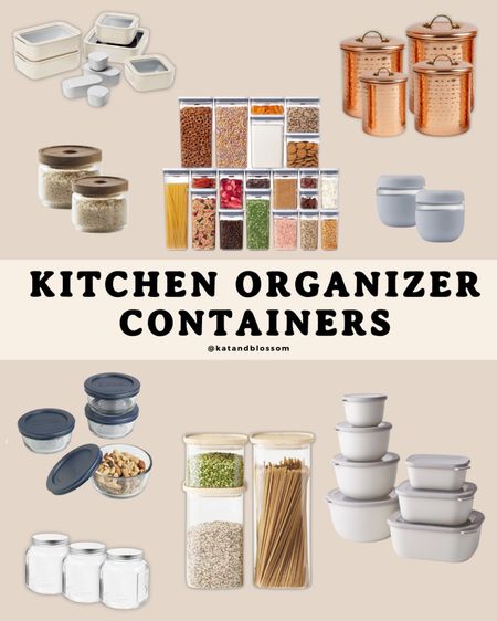 Organize your kitchen and food with easy to use containers

#LTKhome