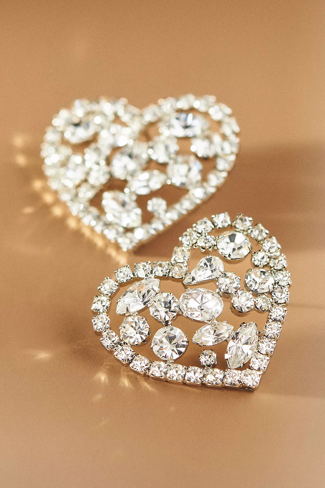 Vieste Rosa Rhinestone Heart Earrings | Anthropologie (US)
