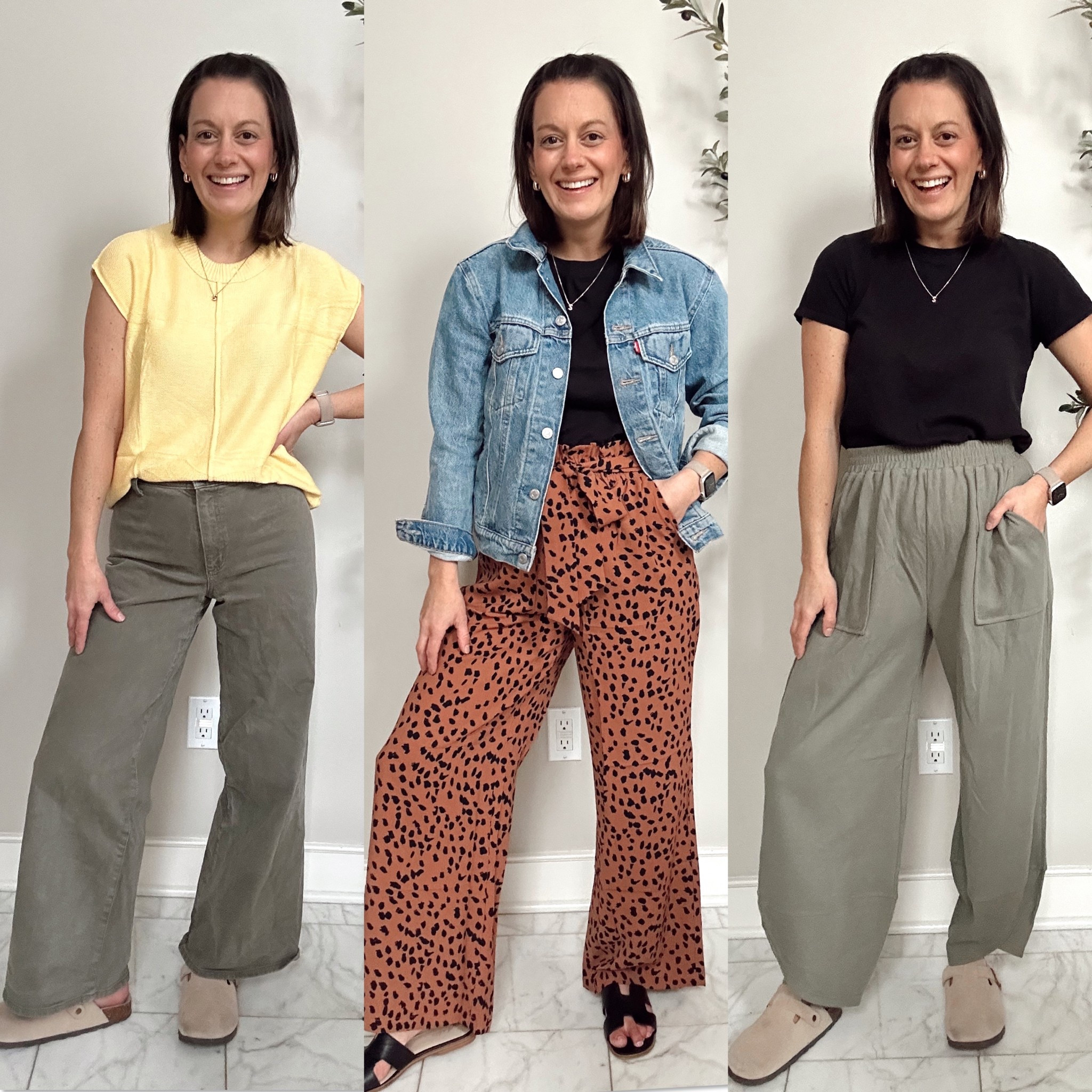 Amazon spring outfits!

Leopard pants run true to size.
Green sweatpants run big.
Yellow sweater tee runs true to size.



#LTKFindsUnder50 #LTKOver40 #LTKStyleTip