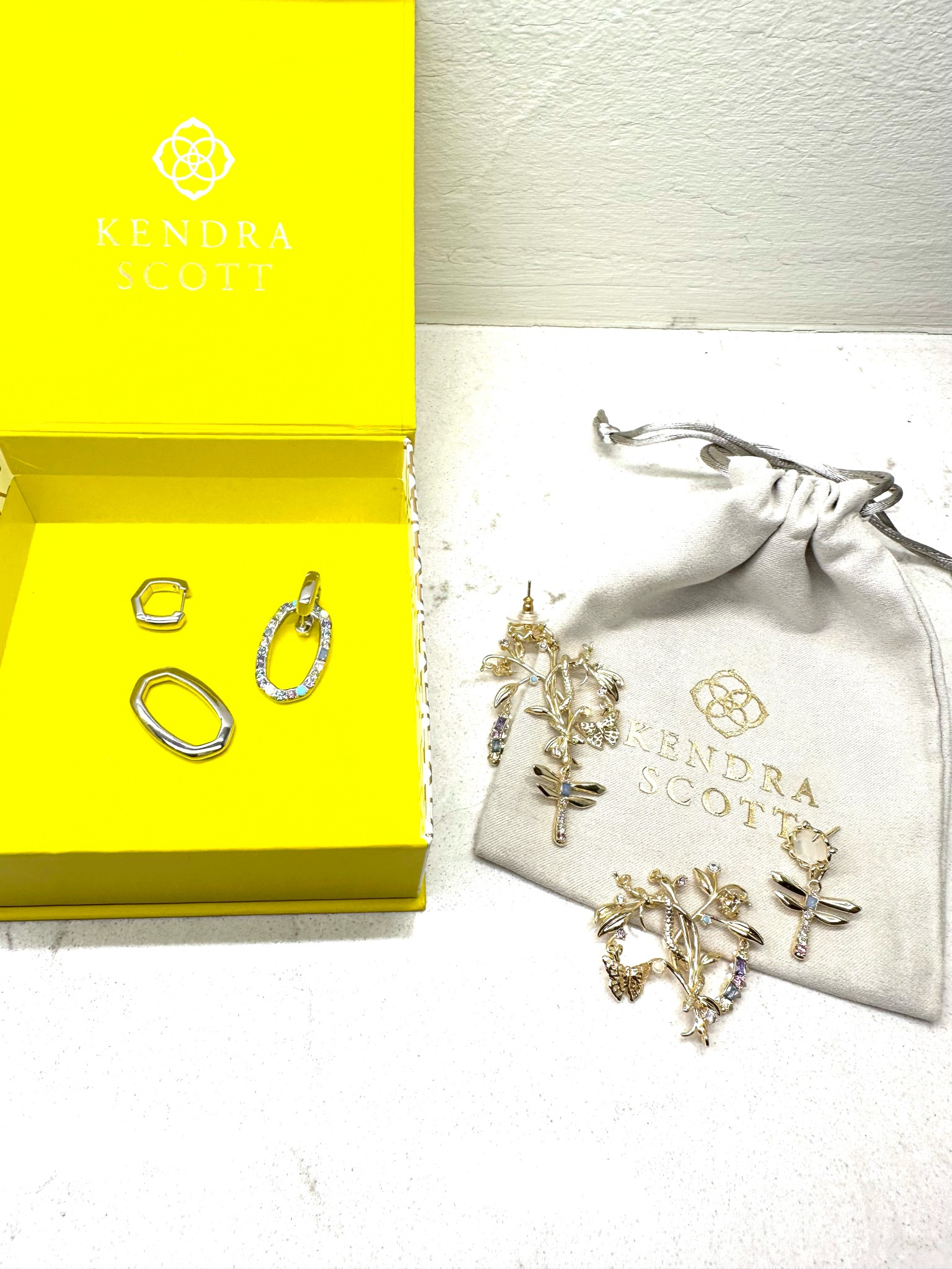 @kendrascott new arrivals. Pastel colored crystals. Both pairs can be changed into stud earring. Twofers, one pair worn more than one way. 
#earrings #kendraacott

#LTKFind #LTKstyletip #LTKwedding