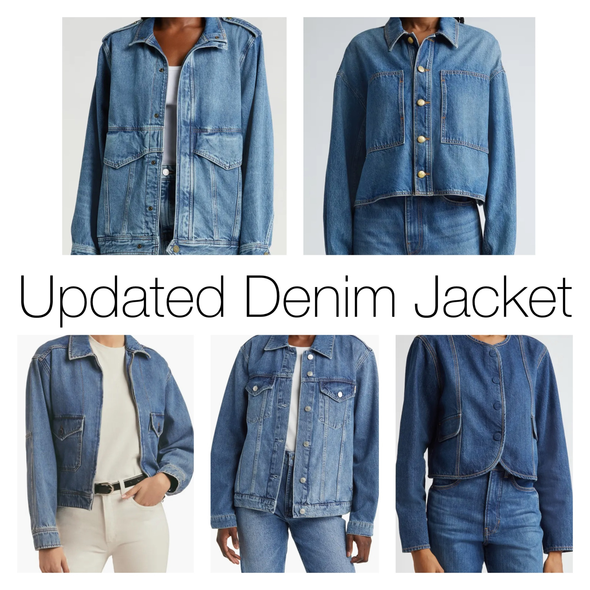 I feel a denim jacket is a wardrobe staple, especially if you live in a warm weather climate. It’s a great weight and super versatile. Here are a few new styles I’m loving! This time around they feel more polished (less distressing) and more relaxed. 