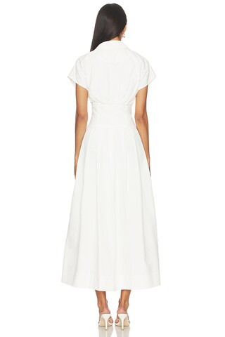 SIMKHAI Farlow Midi Dress in White from Revolve.com | Revolve Clothing (Global)
