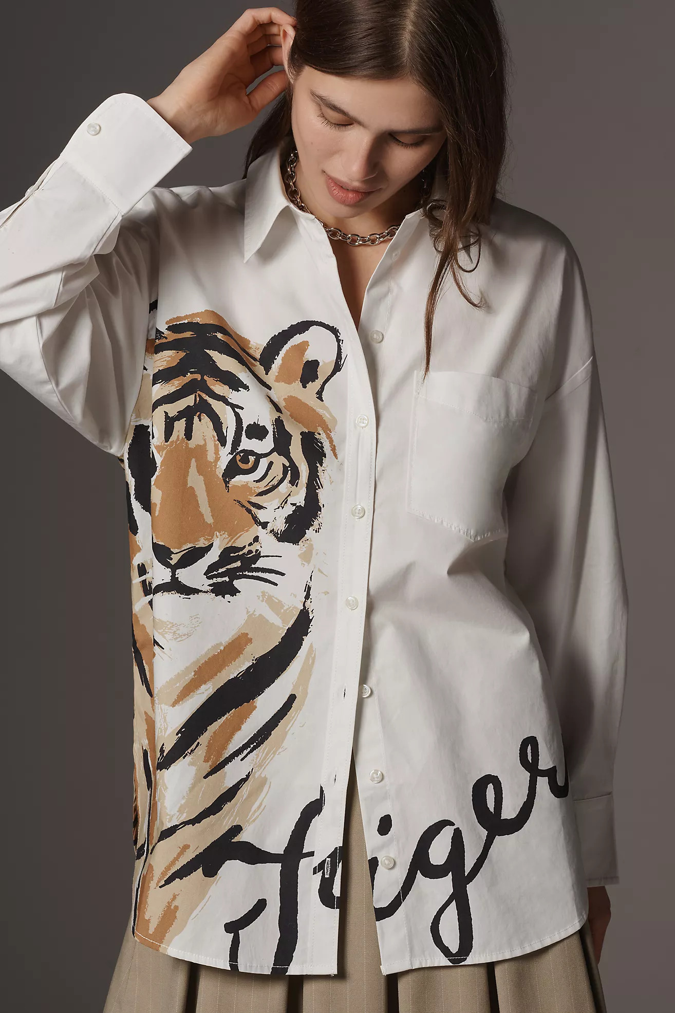 The Bennet Buttondown Shirt by Maeve: Novelty Edition | Anthropologie (US)
