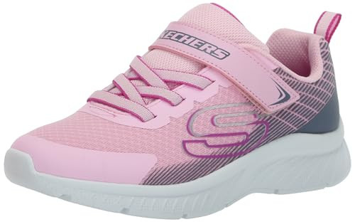 Skechers Kids Girls Microspec Plus-Sprint Speed Sneaker, Pink/Grey, 13.5, Little Kid | Amazon (US)
