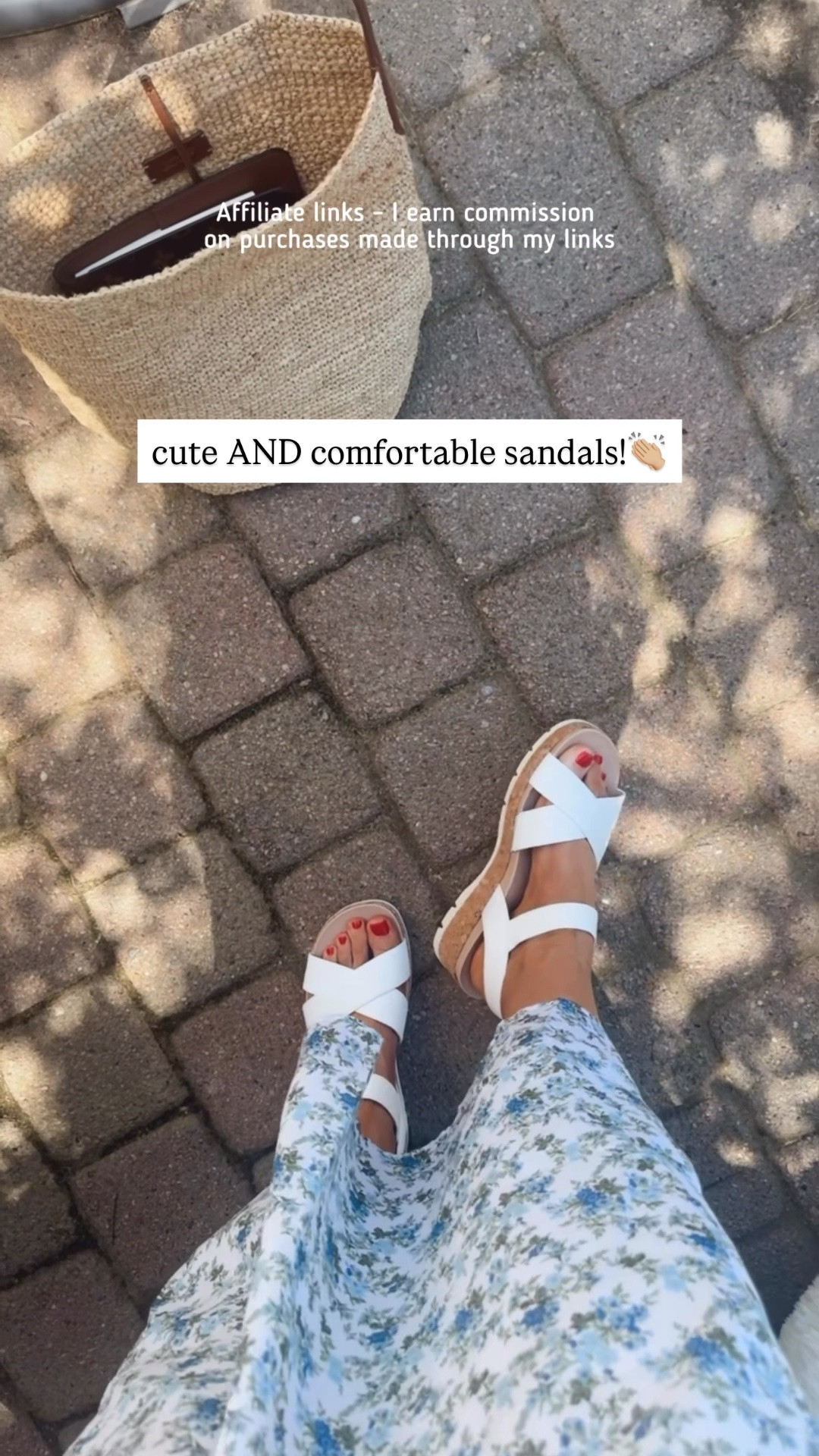 Affiliate links - I earn commission on purchases made through my links | cute and supportive sandals