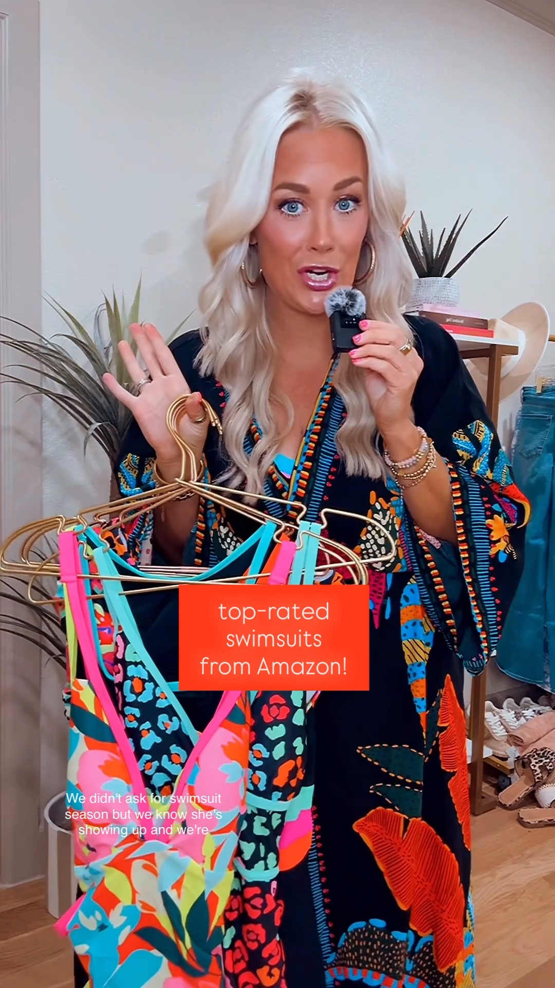 Top rated, best fitting, affordable, colorful prints , swimsuits on Amazon - size medium 