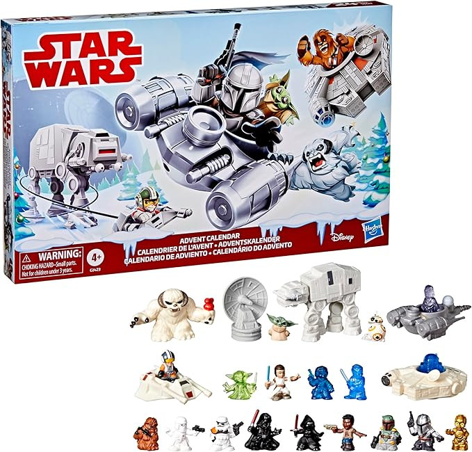 STAR WARS Advent Calendar, 24 Pieces Including Micro Figures & Vehicles, Countdown Calendar, Surp... | Amazon (US)