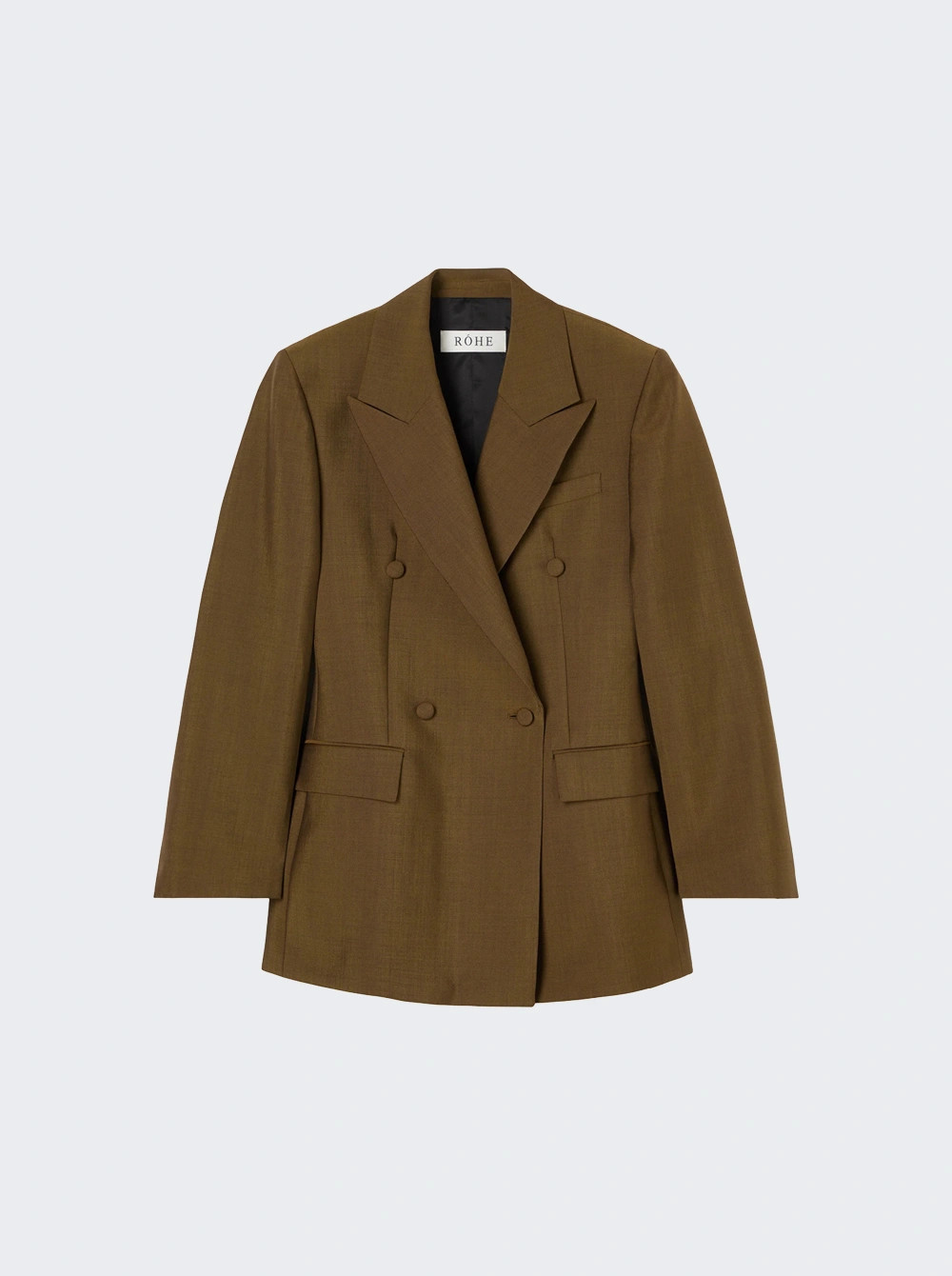 Double Breasted Hourglass Blazer Golden Brown | The Webster