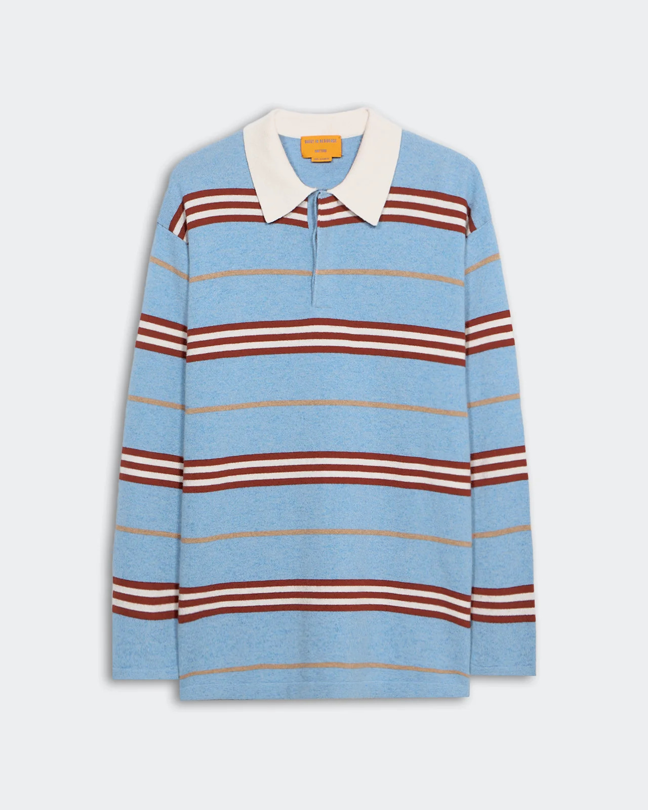 Striped Rugby - Heather Blue Combo | Guest In Residence