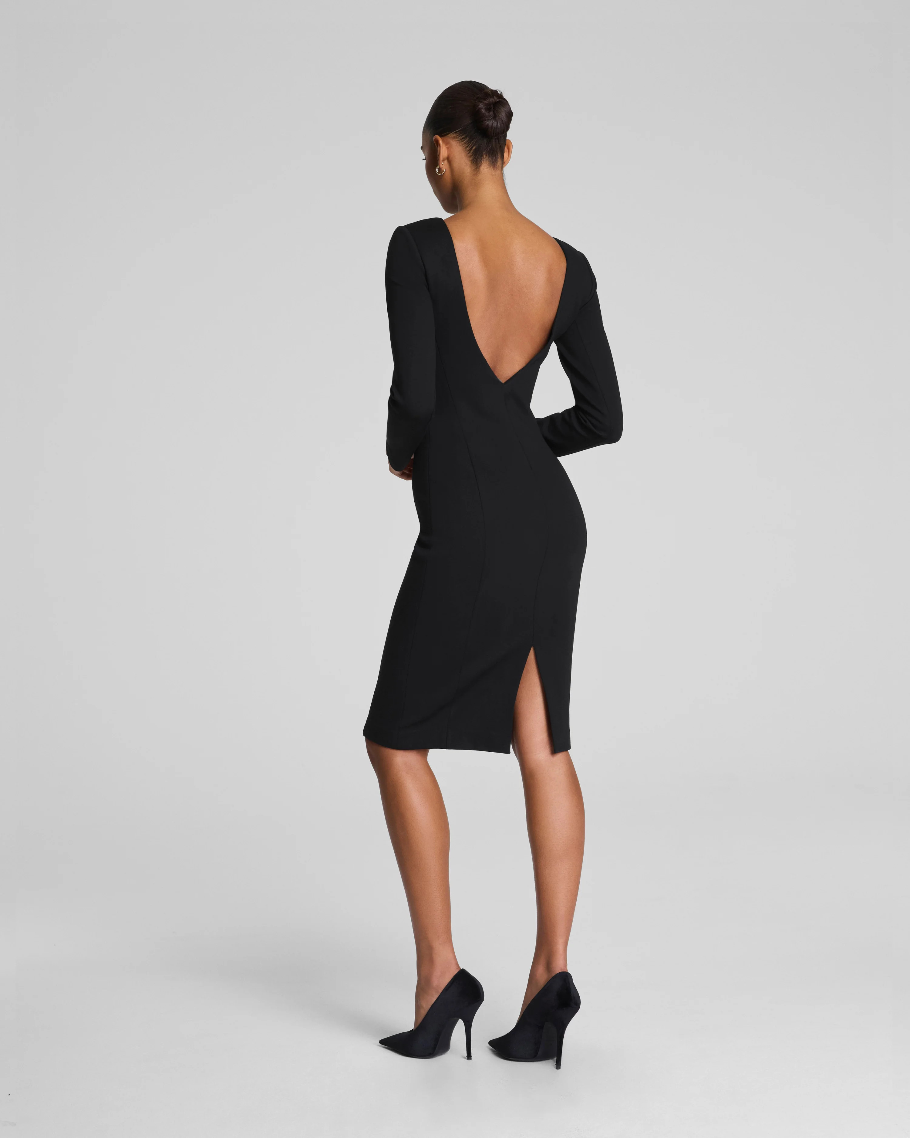 Low-Back Ponte Shapewear Dress - Midi Length | SPANX | Spanx