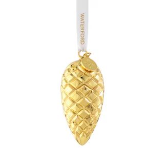 Fir Cone Golden Ornament | Waterford | Waterford