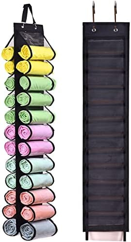 RZMAYIS Legging Storage Bag Storage Hanger Can Holds 24 Leggings or Shirts Jeans Compartment Stor... | Amazon (US)