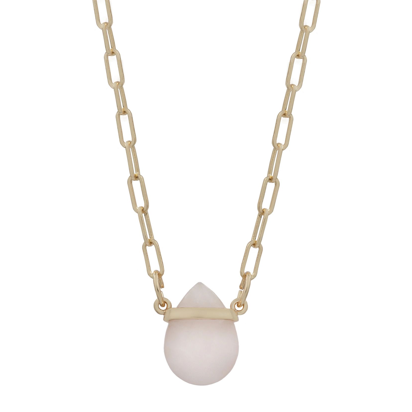 LC Lauren Conrad Gold Tone Quartz Teardrop Pendant Necklace | Kohl's