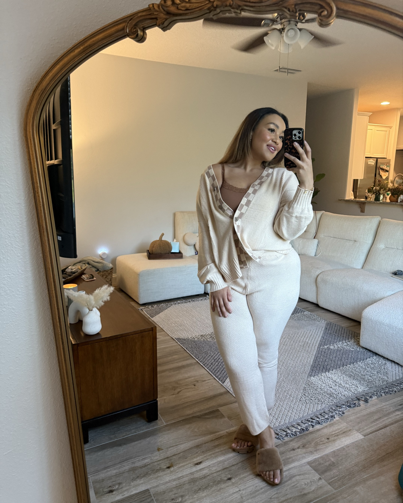 LOVE this knit set from #amazon and it would make the perfect Christmas gift! 
Runs oversized, great quality & not see though and is 15% off!🛍️🔖
wearing L! 

#LTKMidsize #LTKSeasonal #LTKStyleTip