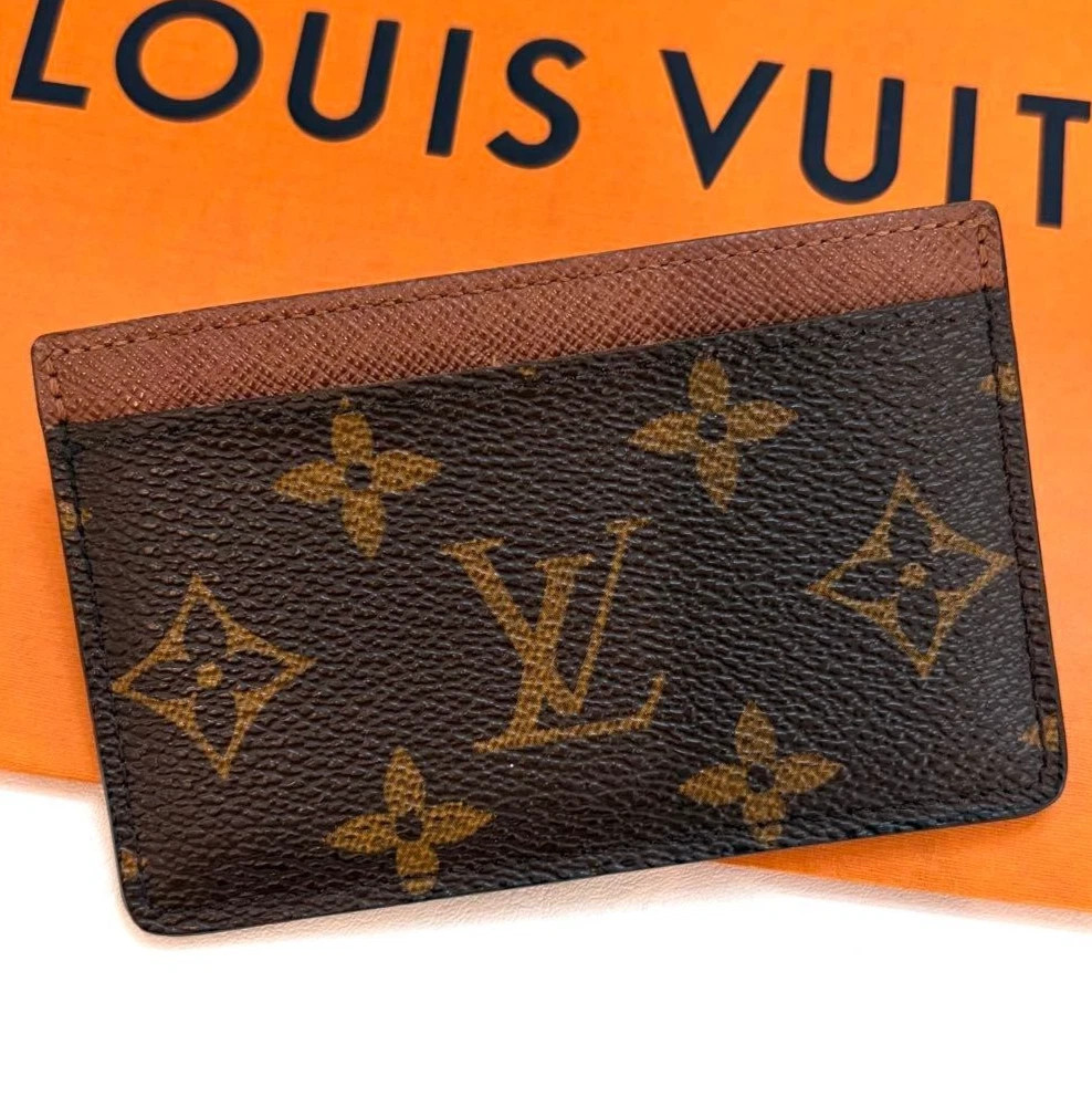 Louis Vuitton Monogram Card Case Porte Carte Simple Brown Without Box | eBay | eBay US