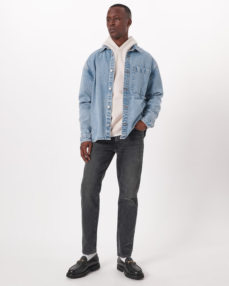 Relaxed Denim Shirt Jacket | Abercrombie & Fitch (US)