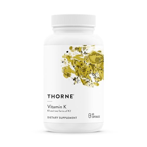THORNE - Vitamin K - Vitamins K1 and K2 (as MK-4 and MK-7) Capsule Supplement - Supports Strong B... | Amazon (US)