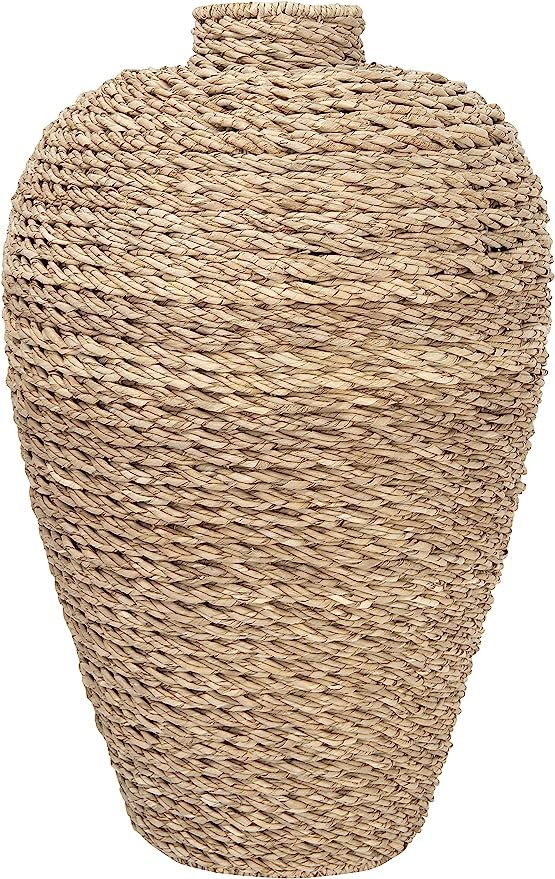 Creative Co-Op 32" H Handwoven Seagrass Floor Woven Vase, Natural | Amazon (US)