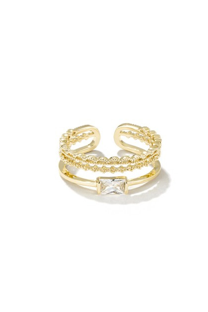 ARIELLE 14k Gold Plated Delicate Ring | J. Bubs
