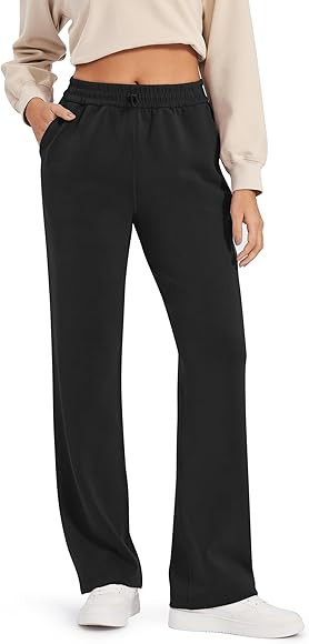 G4Free Smoofit Wide Leg Sweatpants Yoga Pants with Pockets Drawcord Casual Lounge Pants Modal Sof... | Amazon (US)
