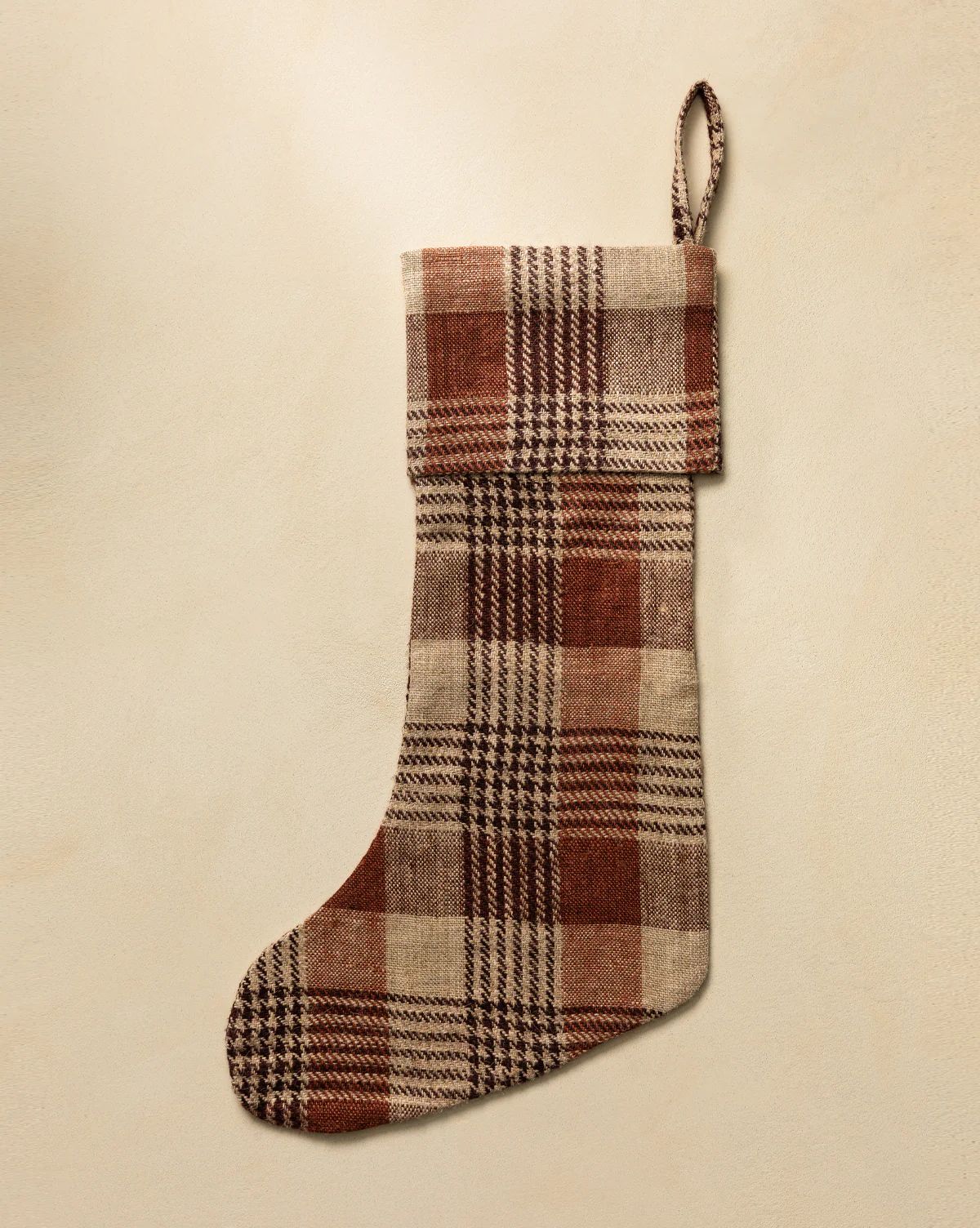 Houndstooth Linen Stocking | McGee & Co. (US)