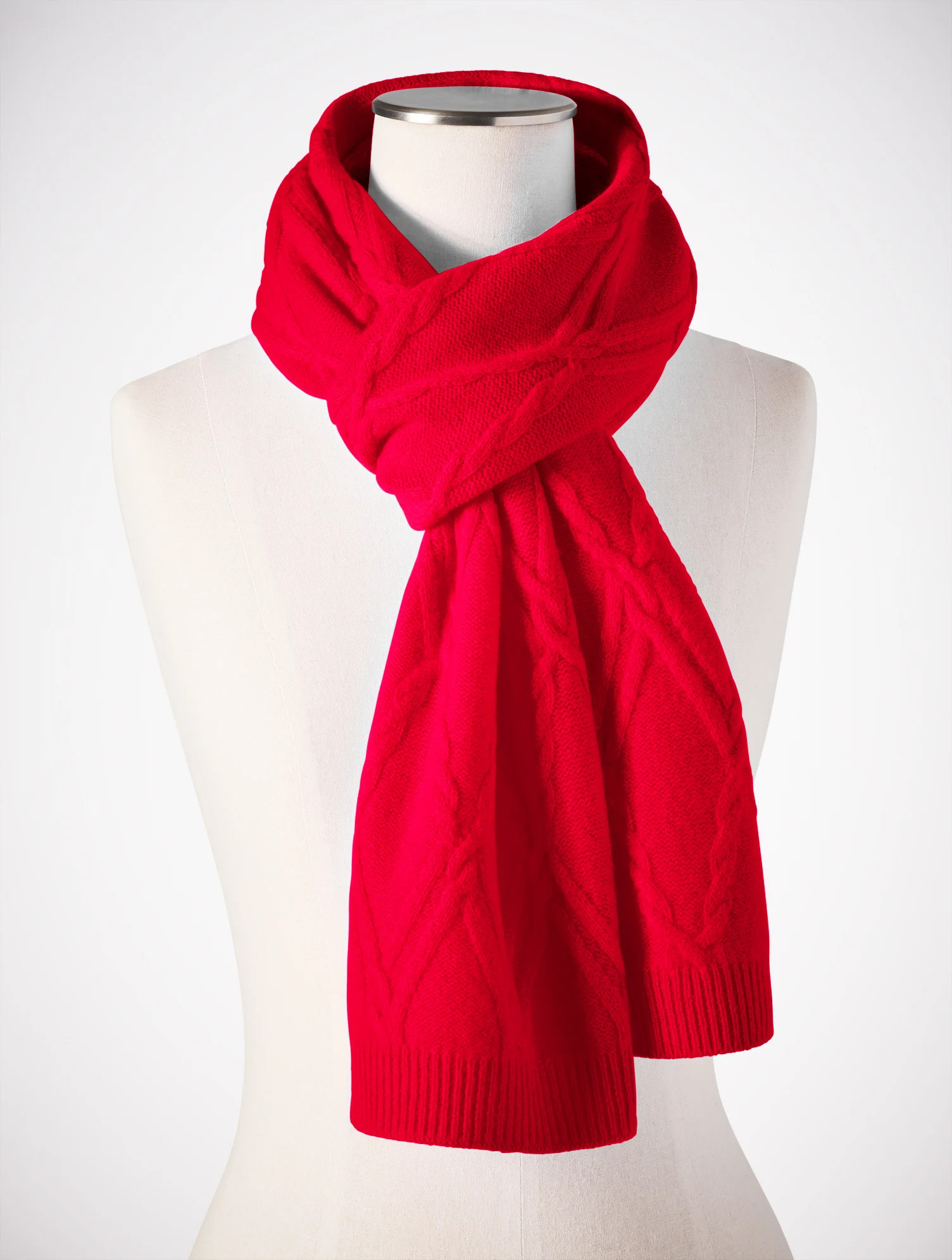 Cashmere Scarf - Red - 001 Talbots | Talbots