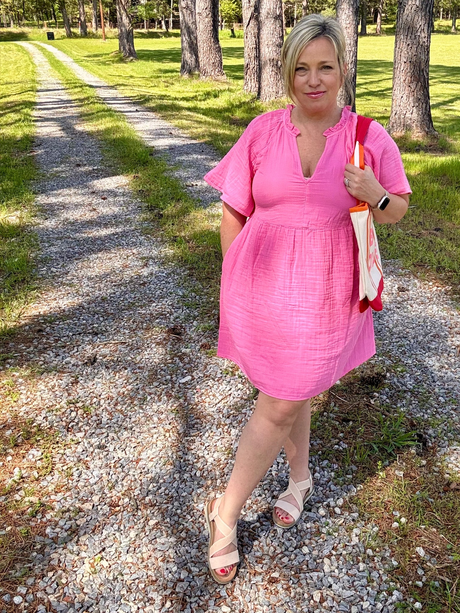 I’m in a petite medium in this adorable dress!

#LTKPetite #LTKTravel #LTKOver40