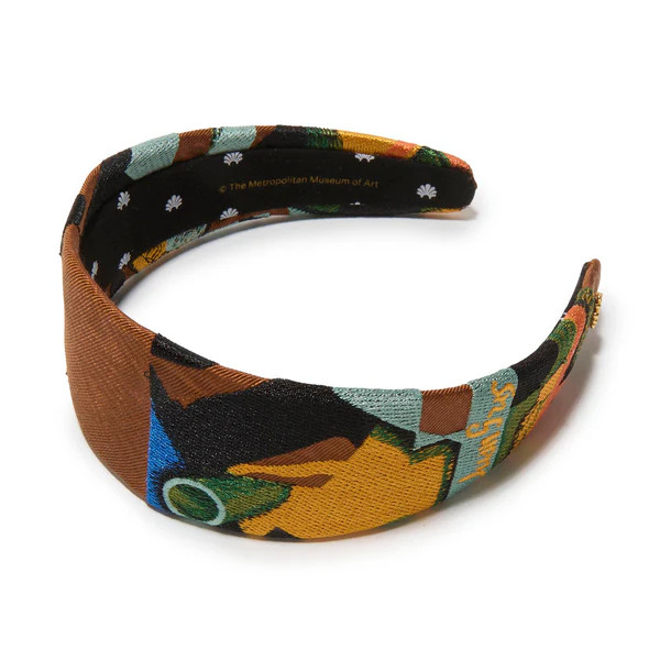 THE MET X LELE GRIS STILL LIFE WITH A GUITAR BRIGITTE EMBROIDERED HEADBAND | LELE SADOUGHI