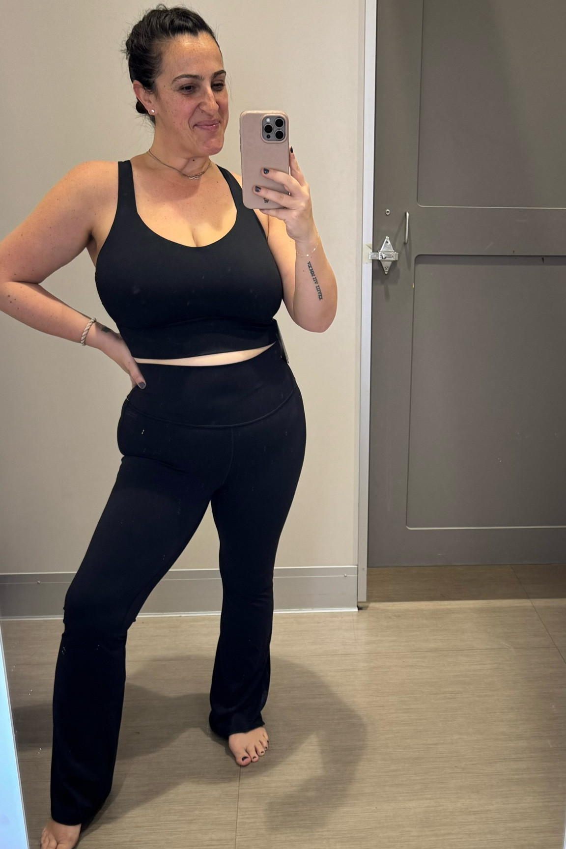 Not the most supportive sports bra if you are large chested but it works for a lounge look! Wearing size XL on top and L on bottom. 

#LTKmidsize #LTKstyletip #LTKfitness