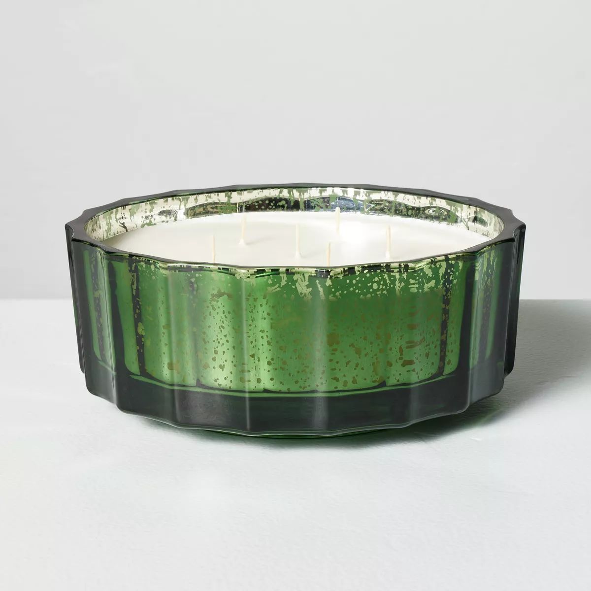 Mercury Glass Cypress & Pine Jar Christmas Candle Green 32oz - Hearth & Hand™ with Magnolia | Target