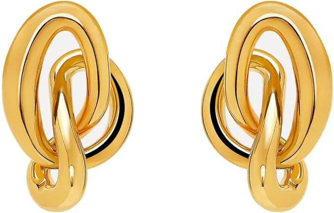 Amazon.com: Oscar de la Renta, O Knot Earrings, Gold : Luxury Stores | Amazon (US)