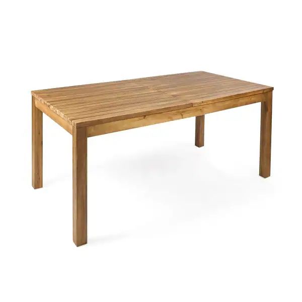 Wilson Outdoor Rectangle Expandable Acacia Wood Dining Table by Christopher Knight Home - 36.50"D... | Bed Bath & Beyond