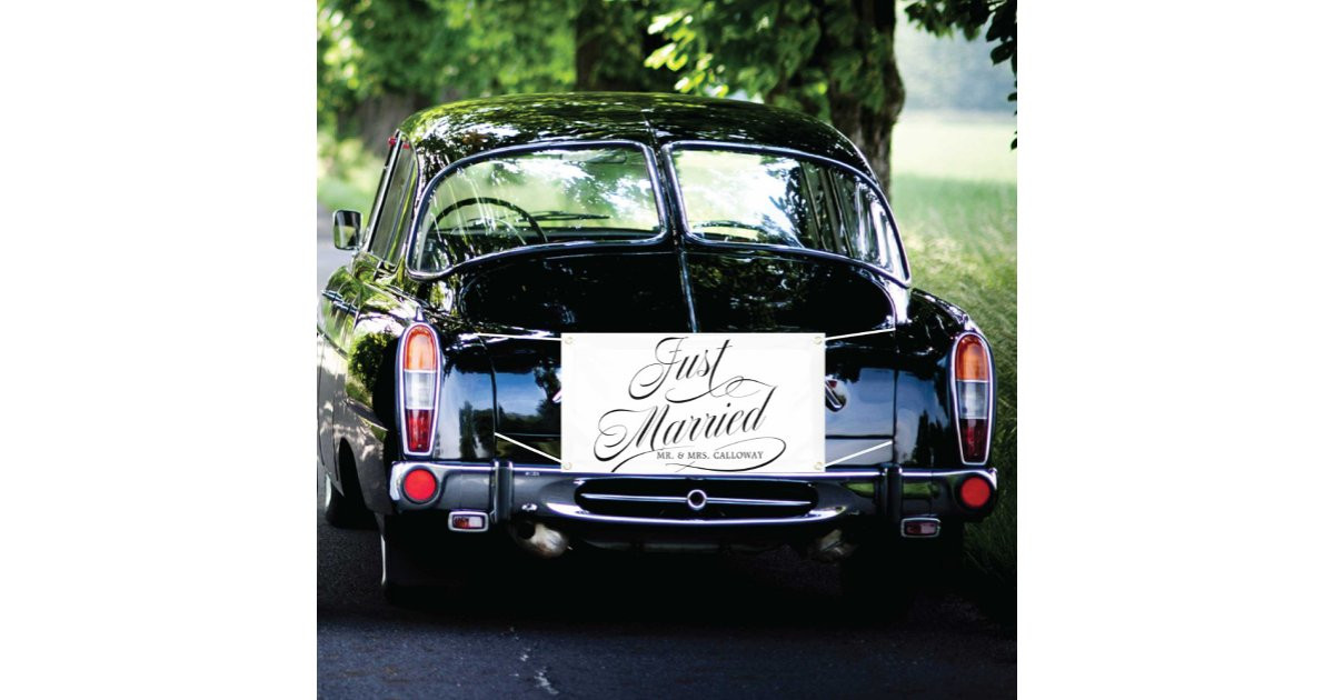 Carried Away Just Married Car Banner | Zazzle | Zazzle