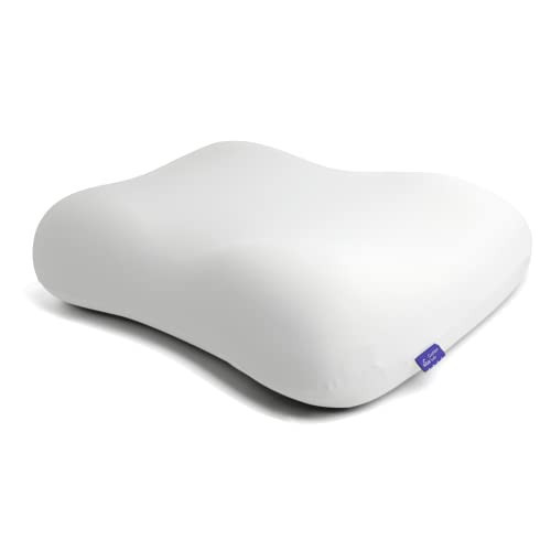 C CUSHION LAB Deep Sleep Pillow, Patented Ergonomic Contour Design for Side & Back Sleepers, Orthopedic Cervical Shape Gently Cradles Head & Provides Neck Support & Shoulder Pain Relief - Calm Grey | Amazon (US)