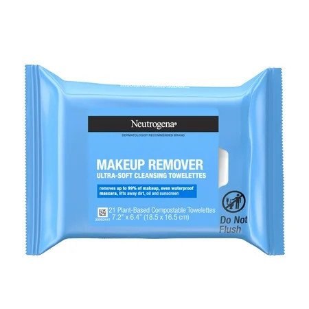 Neutrogena Makeup Remover Facial Cleansing Wipes Makeup Remover Wipes 21 Count | Walmart (US)