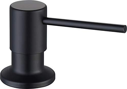 JUSTOPIN Luca Dish Soap Dispenser for Kitchen Sink, Matte Black ZPNASD1MB | Amazon (US)