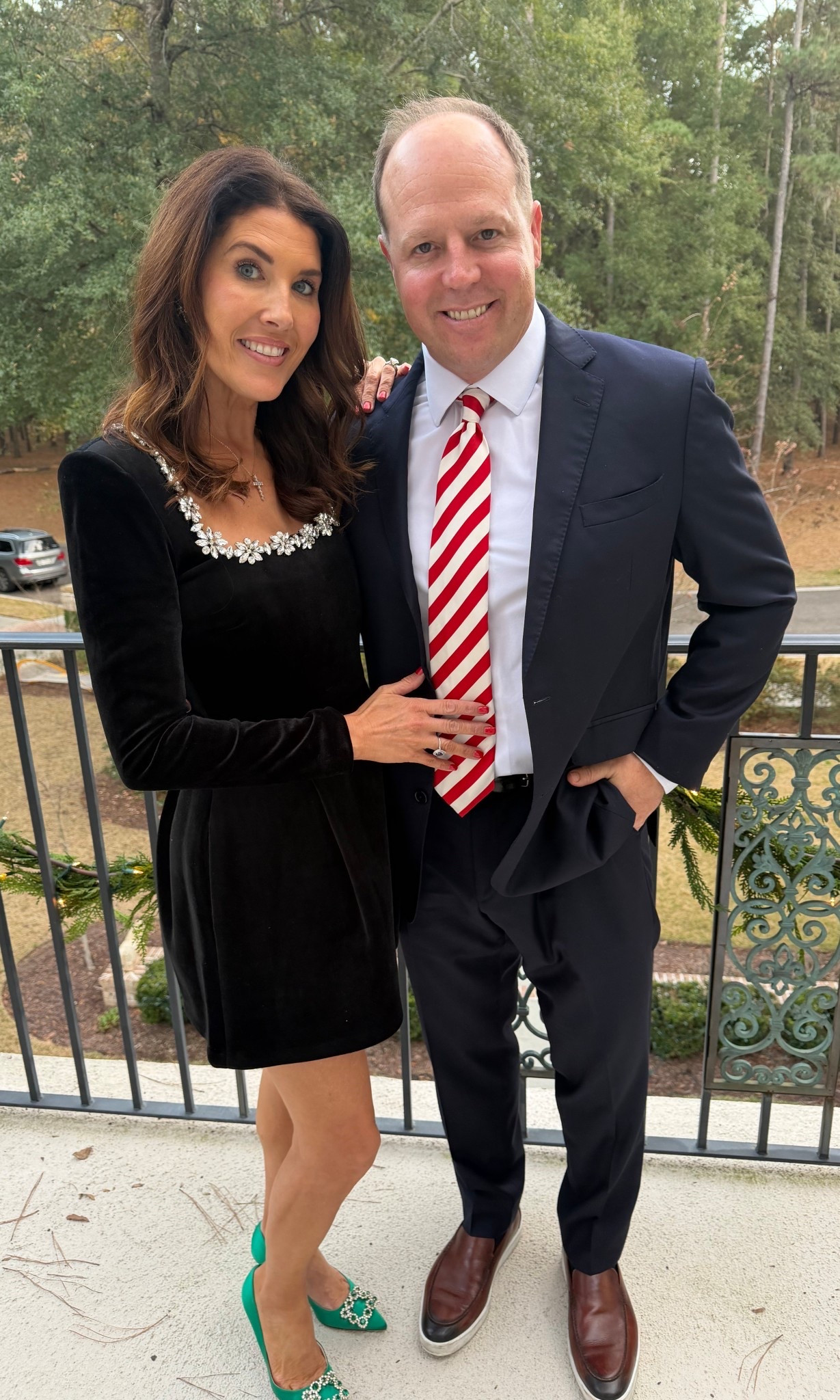 Perfect dress for NYE ✨My exact Roger Vivier shoes are no longer available, but I linked similar ones. 
New Year’s Eve dress | New Year’s Eve outfit | New Year’s Eve outfit Europe | Nadine Merabi dress | Roger Vivier emerald green shoes | Hollietadams 

#LTKHoliday #LTKootd #LTKWedding