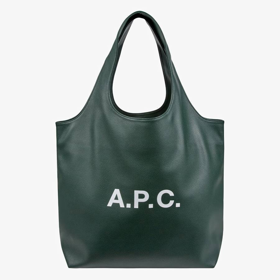 A.P.C. Ninon Tote Bag in Dark Green | Jomashop.com & JomaDeals.com