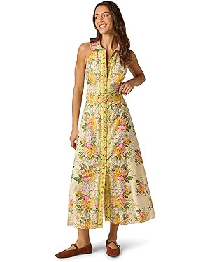 Adrianna Papell Printed Cotton Maxi, Pale Yellow, 4 | Amazon (US)