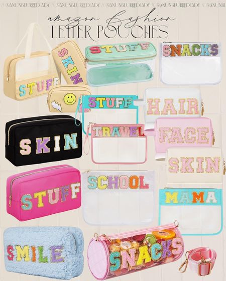 Amazon Chenille letter pouches to organize and accessorize with! #Founditonamazon #amazonhome #amazonfashion #inspire

#LTKfindsunder50 #LTKfindsunder100 #LTKstyletip