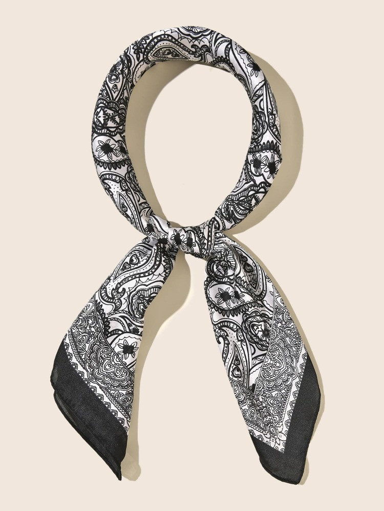 Printed Silk Scarf | SHEIN