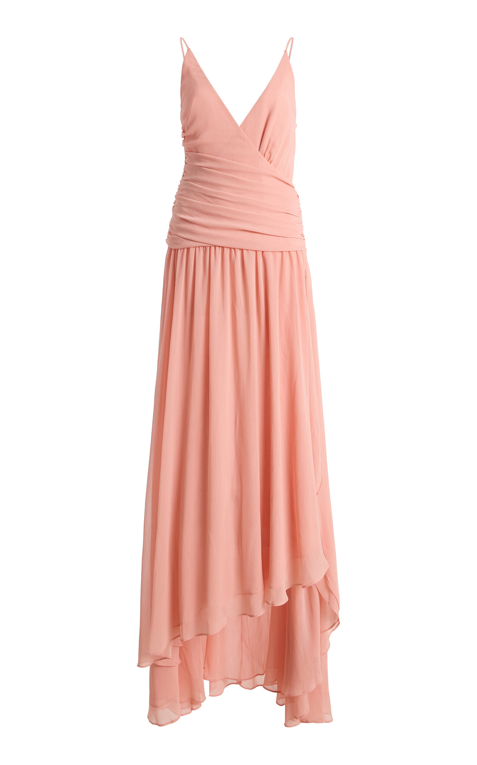 Delilah Ruffled Chiffon Maxi Dress | Moda Operandi (Global)